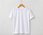 Camiseta básica branca de malha Fria antipilling - Imagem 2