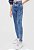 Calça Jeans Sawary Skinny Estonada Azul - Imagem 1