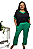 Conjunto Feminino de Blusa e Calça Pesponto - Imagem 1