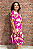 Vestido Femininio Midi com Mangas Curtas e Bolsos Embutidos - Imagem 2