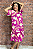Vestido Femininio Midi com Mangas Curtas e Bolsos Embutidos - Imagem 3