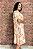 Vestido Femininio Midi com Mangas Curtas e Bolsos Embutidos - Imagem 5