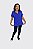 Blusa Plus Size Manga Curta com Detalhe Frontal - Imagem 1