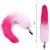 Plug Anal Rabo de Raposa Pink e Branco Plug Tamanho P Sexy Import - Imagem 2