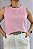 BLUSA DUDA SEM MANGA VISCOSE TWILL ROSA - Imagem 6