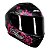 CAPACETE AXXIS DRAKEN BUTTERFLY MATT PRETO/ROSA - Imagem 1