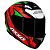 CAPACETE AXXIS DRAKEN TRACER MATT PRETO/VERMELHO/VERDE - Imagem 1