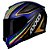 CAPACETE AXXIS EAGLE ITALY 2 MATT PRETO/CINZA/AZUL - Imagem 4