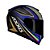 CAPACETE AXXIS EAGLE ITALY 2 MATT PRETO/CINZA/AZUL - Imagem 2