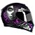 CAPACETE AXXIS EAGLE LADY CATRINA GLOSS PRETO/ROXO - Imagem 2