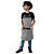 Avental em Sarja modelo Onza infantil cinza claro - Imagem 7