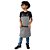 Avental em Sarja modelo Onza infantil cinza claro - Imagem 5
