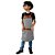Avental em Sarja modelo Onza infantil cinza claro - Imagem 1