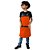 Avental em sarja modelo onza infantil laranja - Imagem 8