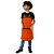 Avental em sarja modelo onza infantil laranja - Imagem 6