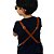 Avental em sarja modelo onza infantil laranja - Imagem 5