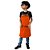Avental em Sarja laranja modelo Onza infantil - Imagem 1