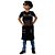 Avental em sarja modelo churrasqueiro infantil preto - Imagem 4