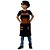 Avental em sarja modelo churrasqueiro infantil preto - Imagem 1
