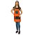 Avental em Sarja laranja modelo Premium feminino - Imagem 1