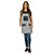Avental em Sarja cinza modelo Churrasqueira feminino - Imagem 1