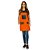 Avental em Sarja laranja modelo Churrasqueira feminino - Imagem 1