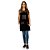 Avental em Sarja preto modelo Churrasqueira feminino - Imagem 5