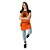 Avental em Sarja laranja modelo king feminino - Imagem 4