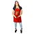 Avental em Sarja Vermelho modelo Onza plus feminino - Imagem 5