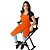 Avental em Sarja laranja modelo Samurai feminino - Imagem 3