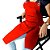 Avental em Sarja vermelho modelo Samurai feminino - Imagem 5