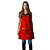 Avental em Sarja vermelho modelo Onza feminino - Imagem 4
