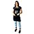Avental em Sarja preto modelo Don feminino - Imagem 1