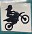Adesivo Menina de Moto - Imagem 3