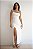 Vestido Longo Fenda Off White - Imagem 1