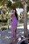 Vestido Longo Fenda Lilás - Imagem 1