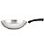 Panela Wok Frigideira Funda Grande Aço Inox Cooktop Fogão Indução 28cm - Imagem 1