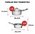 Jogo de panelas Tramontina Fundo Triplo Solar 6pcs Inox 65510200 - Imagem 2
