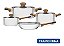 Jogo de Panelas Tramontina Inox 4 Peças Fundo Triplo Cooktop Fogão Indução Cabo Amadeirado Brava - Imagem 7