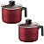 2 Canecos Leiterira Tramontina Antiaderente Paris Com Tampa 14cm 1,9 Litros - Imagem 1
