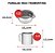 Jogo de Panelas Tramontina Aço Inox Fundo Triplo Cooktop Fogão Indução Kit 10 Peças - Imagem 7