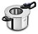 Panela de Pressão com Visor Aço Inox Cooktop Fogão Indução Fundo Triplo 6 Litros Fechamento Externo MTA + Cozivapor Incluso - Imagem 1