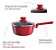 Panela Antiaderente Ceramica Cooktop Fogão Indução Avulsa 20cm 3 Litros Com Tampa Colorstone Volcano - Imagem 4