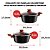 KIT JOGO DE PANELA EURO COLORSTONE 4PCS TERRACOTA ALU8655-TC + ALU8556-TC + ALU8259-TC + ALU8457-TC - Imagem 2