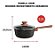 Conjunto de Panelas Fogão Indução 3 Pcs Antiaderente Ceramico Colorstone Wooden - Imagem 4