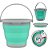 Kit 3 Peças Baldes 5l C/alça Emborrachado Silicone Sanfona - Imagem 6