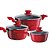 Conjunto de Panelas Fogão Indução 3 Pcs Antiaderente Ceramico Colorstone Volcano - Imagem 1
