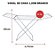Varal de Chao Mor 24kg 1,74m Branco 006010 - Imagem 3
