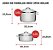 Jogo de Panelas Tramontina Aço Inox Cooktop Fogão Indução Fundo Triplo Kit 3 Peças Conjunto Solar - Imagem 4