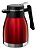 Bule Térmico Garrafa Térmica Inox 1,2L Vermelho Sistema Antigotejamento Euro - Imagem 1